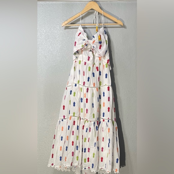 Farm Rio Anthropologie Pineapple Dress - Size M - Picture 2 of 8